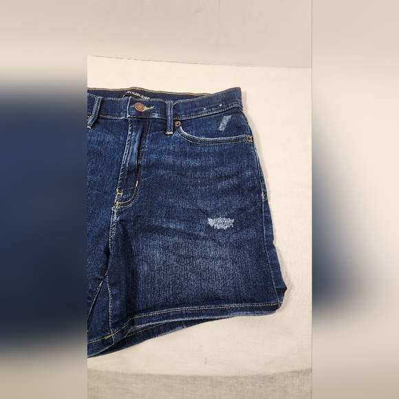 ❤️ CALVIN KLEIN JEANS WOMEN'S DISTRESSED DENIM HIGH RISE STRETCH SHORTS SIZE 28❤ - Picture 2 of 11